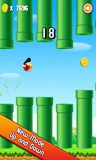 Gameplay of the Flappy bird 3D for Android phone or tablet.