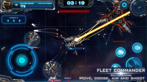 Gameplay of the Fleet commander for Android phone or tablet.