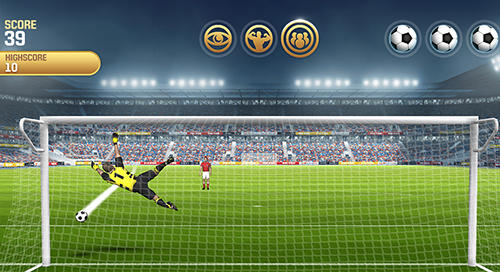 Flick kick goalkeeper - Android game screenshots.