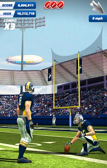 Gameplay of the Flick: Field goal 16 for Android phone or tablet.