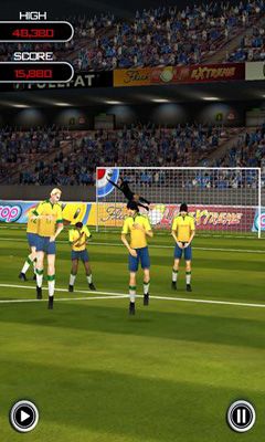 Gameplay of the Flick Soccer for Android phone or tablet.