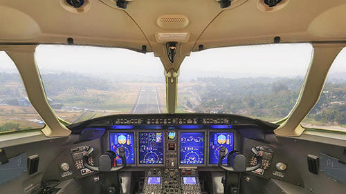 Flight simulator 3D: Airplane pilot - Android game screenshots.
