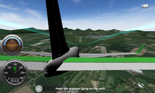 Gameplay of the Flight alert simulator 3D for Android phone or tablet.