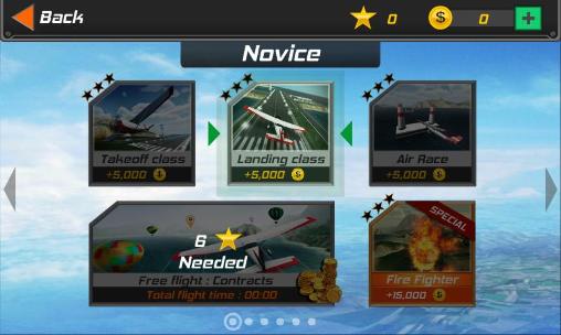 Gameplay of the Flight pilot: Simulator 3D for Android phone or tablet.