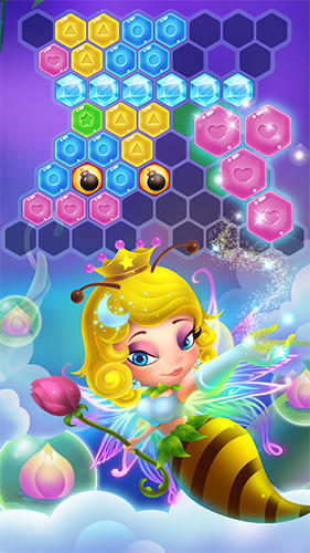 Flower secret: Hexa block puzzle and gems eliminate - Android game screenshots.