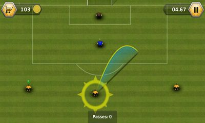 Gameplay of the Fluid Football Versus for Android phone or tablet.