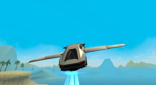 Gameplay of the Flying car: Extreme pilot for Android phone or tablet.