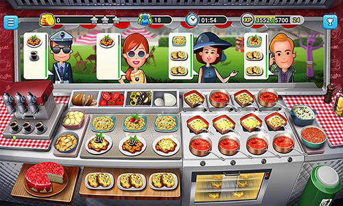 Food truck chef: Cooking game - Android game screenshots.