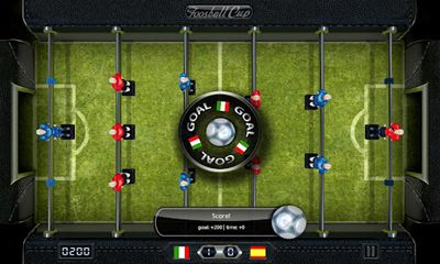 Gameplay of the Foosball Cup for Android phone or tablet.