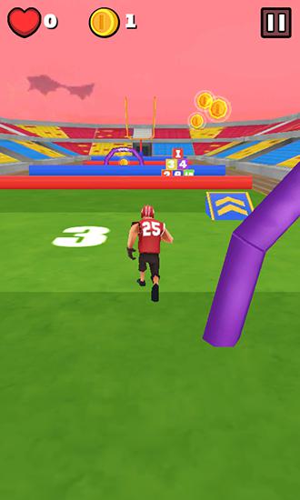 Gameplay of the Foot Rock: Touchdown for Android phone or tablet.