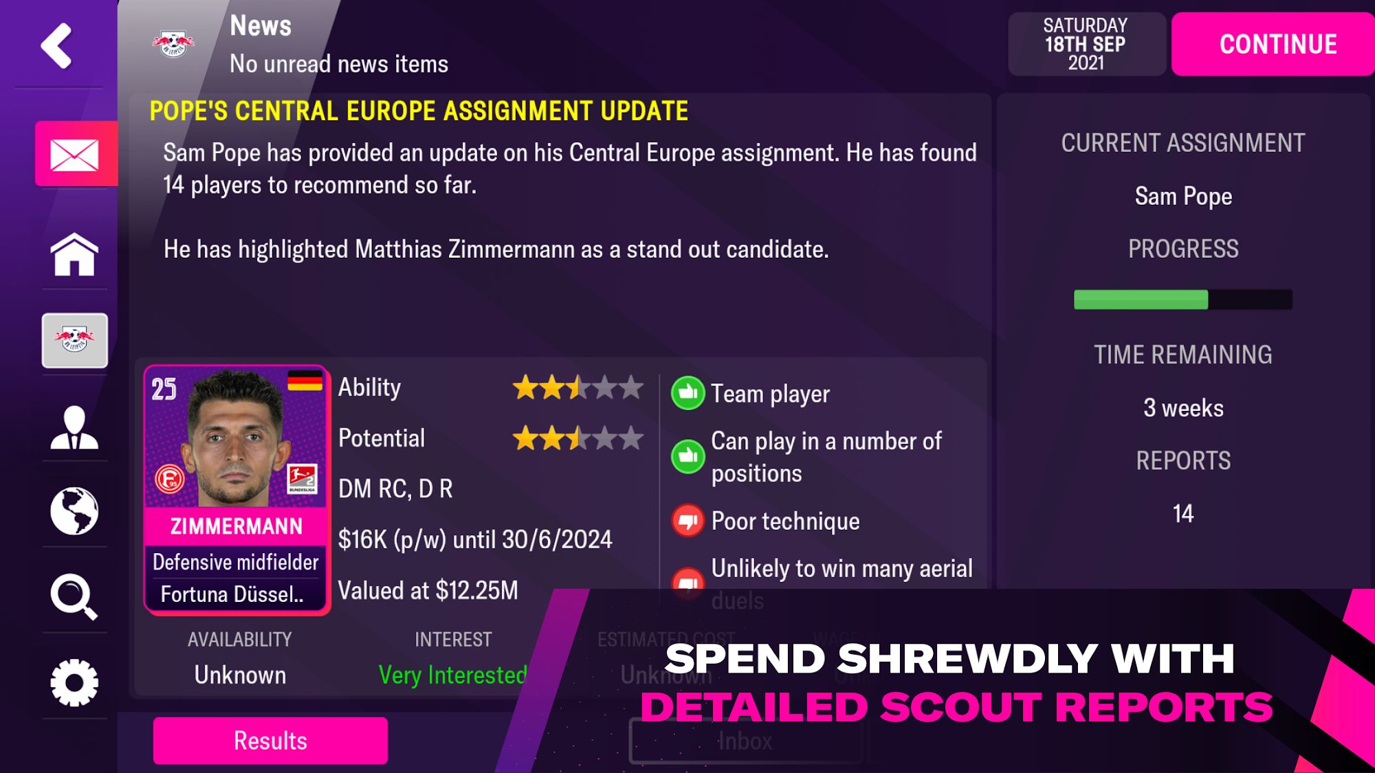 Football Manager 2022 Mobile - Android game screenshots.