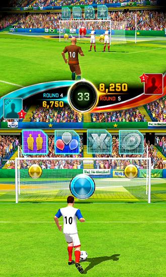 Gameplay of the Football kicks frenzy for Android phone or tablet.