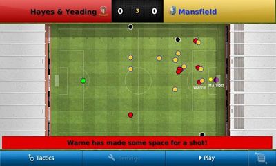Gameplay of the Football Manager Handheld 2012 for Android phone or tablet.
