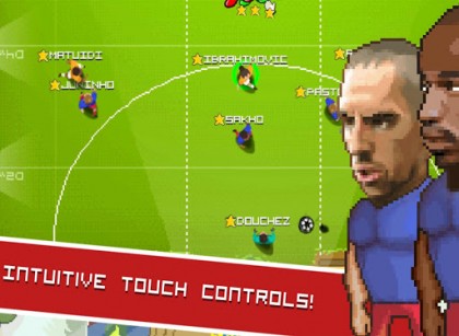 Gameplay of the Football touch Z for Android phone or tablet.