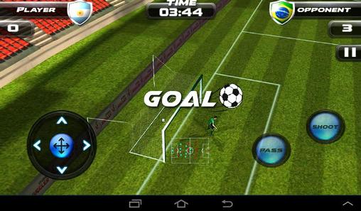 Gameplay of the Football tournament 2014 Brasil for Android phone or tablet.
