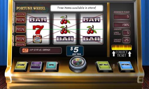 Gameplay of the Fortune wheel slots for Android phone or tablet.