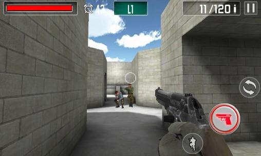 Gameplay of the FPS : Commando gun shooting for Android phone or tablet.