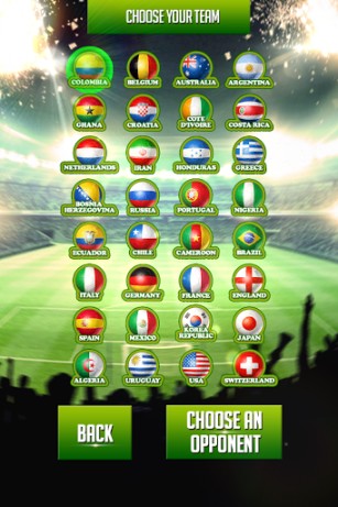 Gameplay of the Freekick: World football championship for Android phone or tablet.