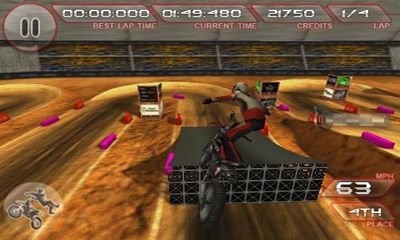 Gameplay of the Freestyle Dirt bike for Android phone or tablet.