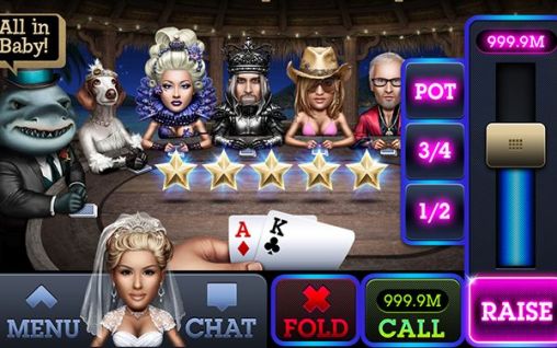 Gameplay of the Fresh deck: Poker - Live holdem for Android phone or tablet.