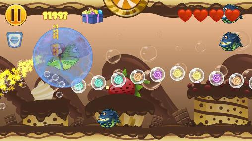 Gameplay of the Frog candys: Yum-yum for Android phone or tablet.