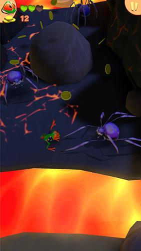 Gameplay of the Frogged: A king's long way back home for Android phone or tablet.