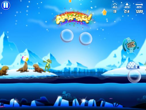 Gameplay of the Froggy splash 2 for Android phone or tablet.