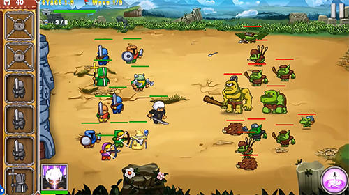 Frontier warriors. Castle defense: Grow army - Android game screenshots.