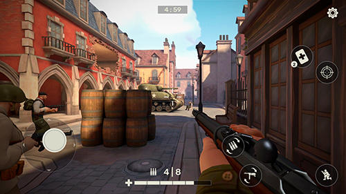 Frontline guard: WW2 online shooter - Android game screenshots.
