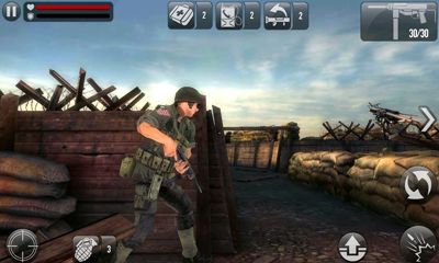 Gameplay of the Frontline Commando D-Day for Android phone or tablet.