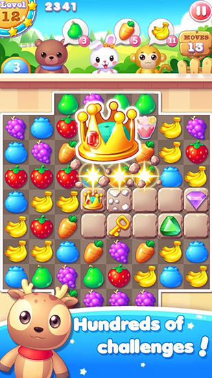 Gameplay of the Fruit bunny mania for Android phone or tablet.