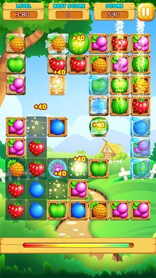 Gameplay of the Fruit deluxe for Android phone or tablet.
