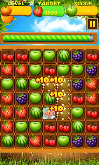 Gameplay of the Fruit line for Android phone or tablet.