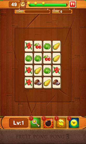 Gameplay of the Fruit pong pong 3 for Android phone or tablet.