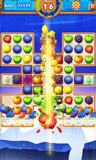 Gameplay of the Fruit rivals for Android phone or tablet.