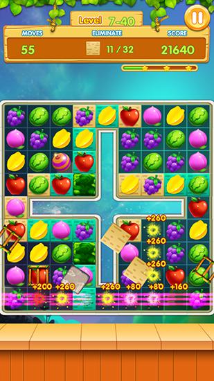 Gameplay of the Fruit worlds for Android phone or tablet.