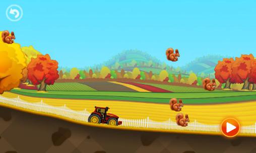 Gameplay of the Fun kid racing: Autumn fun for Android phone or tablet.