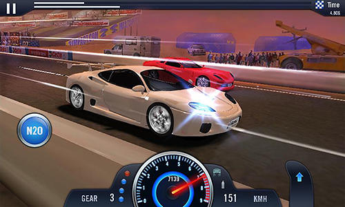 Furious car racing - Android game screenshots.