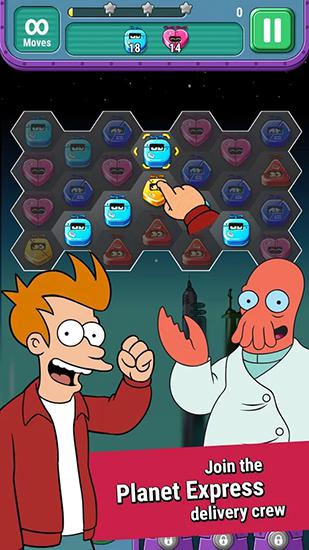 Gameplay of the Futurama: Game of drones for Android phone or tablet.