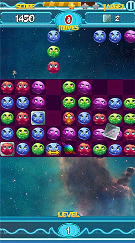 Galactic burst: Match 3 game - Android game screenshots.