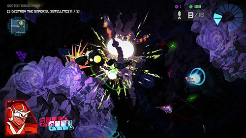 Gameplay of the Galak-Z: Variant mobile for Android phone or tablet.