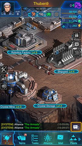 Gameplay of the Galaxy at war for Android phone or tablet.