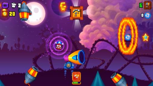 Gameplay of the Galaxy cannon rider for Android phone or tablet.