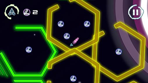 Gameplay of the Galaxy geometry for Android phone or tablet.