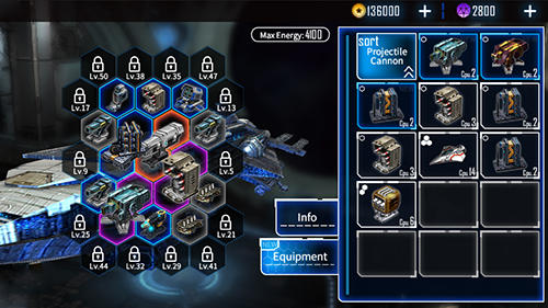 Gameplay of the Galaxy reavers: Space RTS for Android phone or tablet.