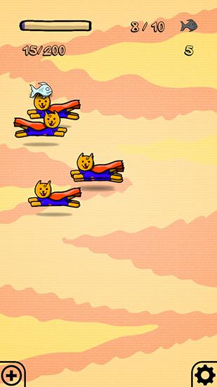 Gameplay of the Game of cats for Android phone or tablet.