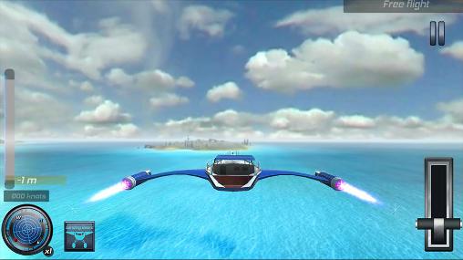 Gameplay of the Game of flying: Cruise ship 3D for Android phone or tablet.