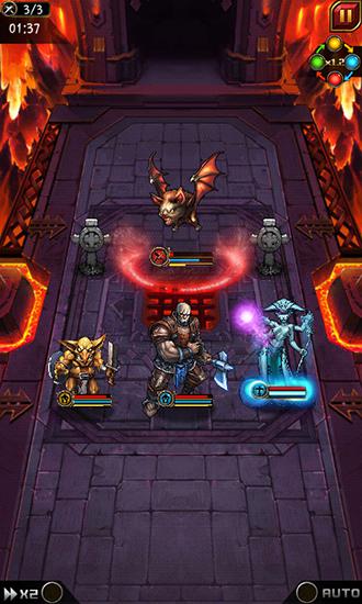 Gameplay of the Game of summoner: A song of heroes for Android phone or tablet.