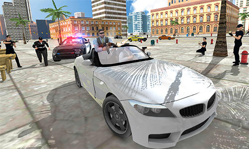 Gangster crime car simulator - Android game screenshots.