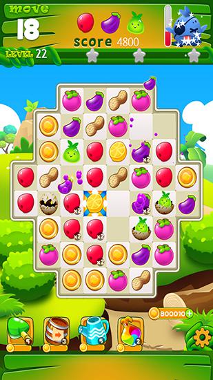 Gameplay of the Garden heroes land for Android phone or tablet.
